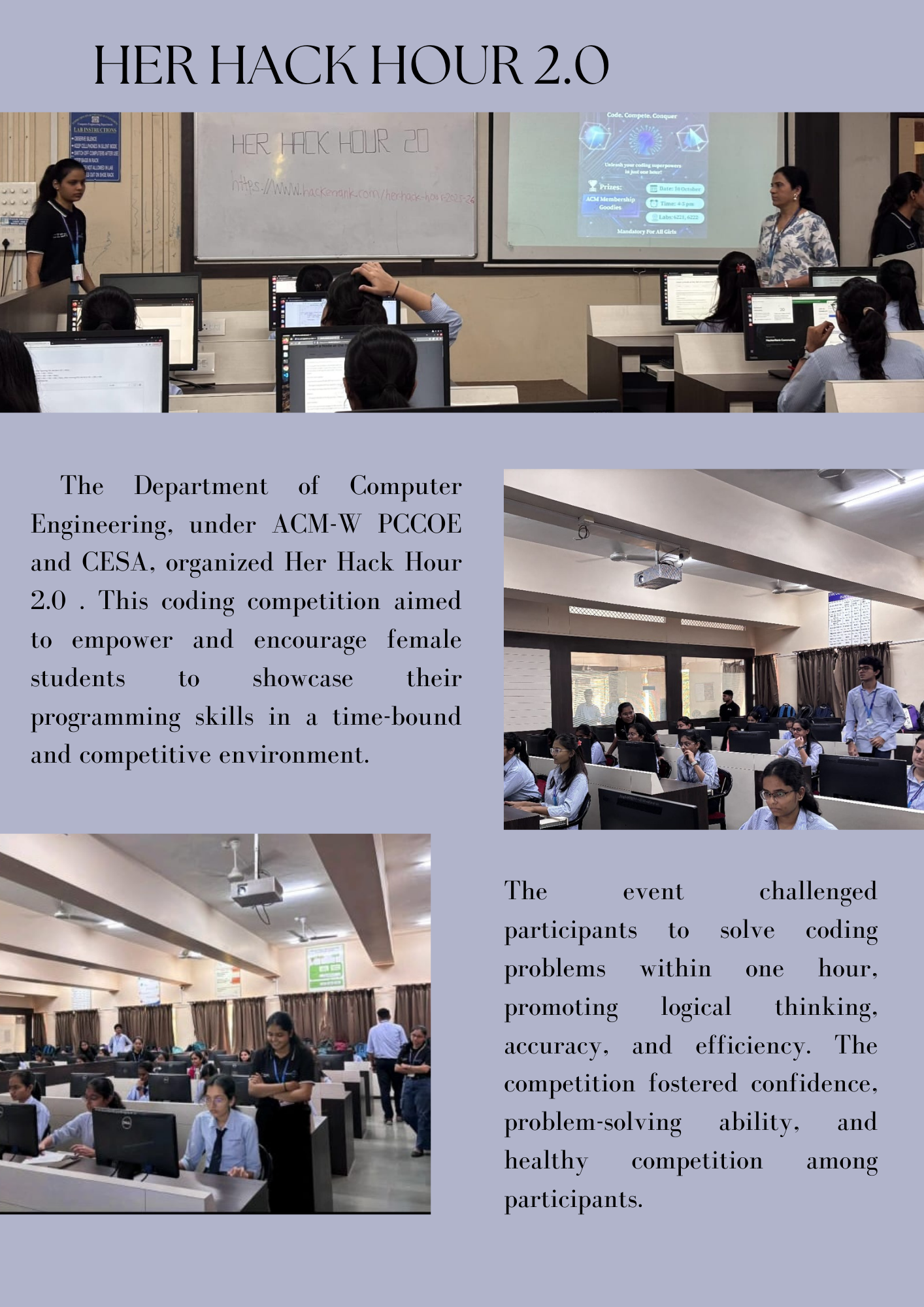 Student Activities | PCCOE Computer Engineering Pune